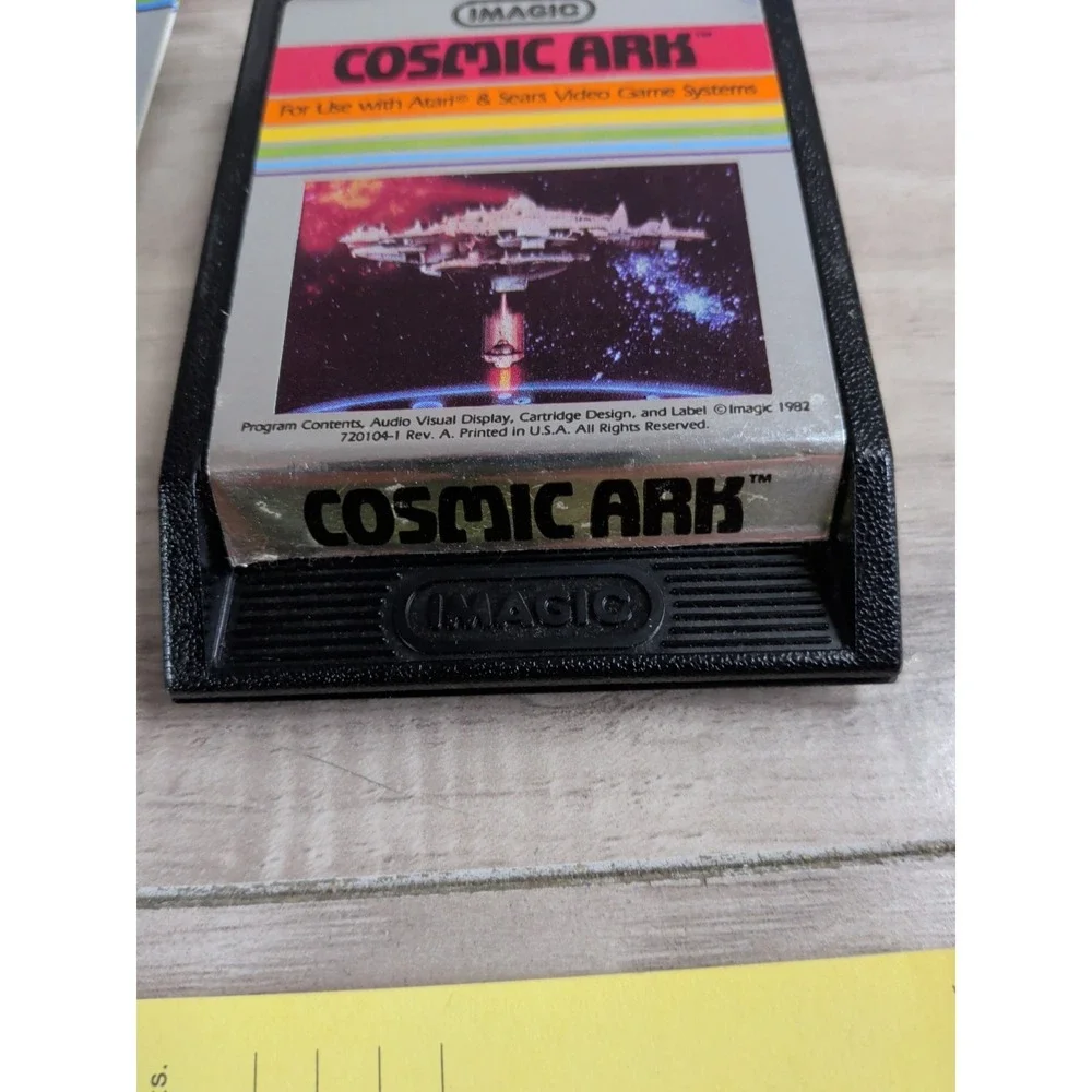 Atari 2600 - Imagic - Cosmic Ark- Video Game With Manuals